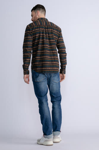 Hemd met lange mouwen - blauw