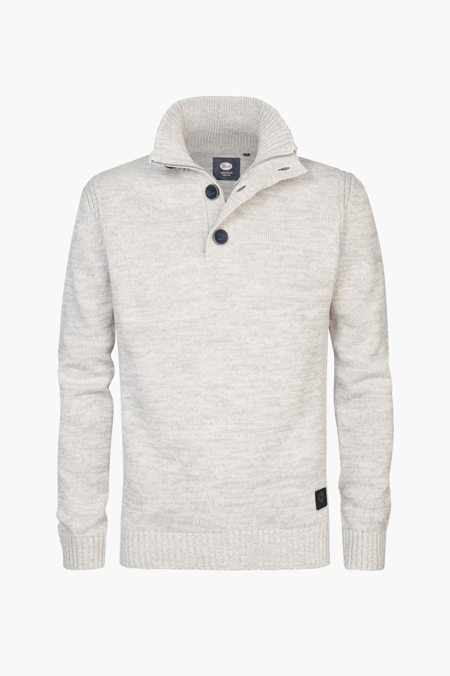 Pull met ronde hals - ecru