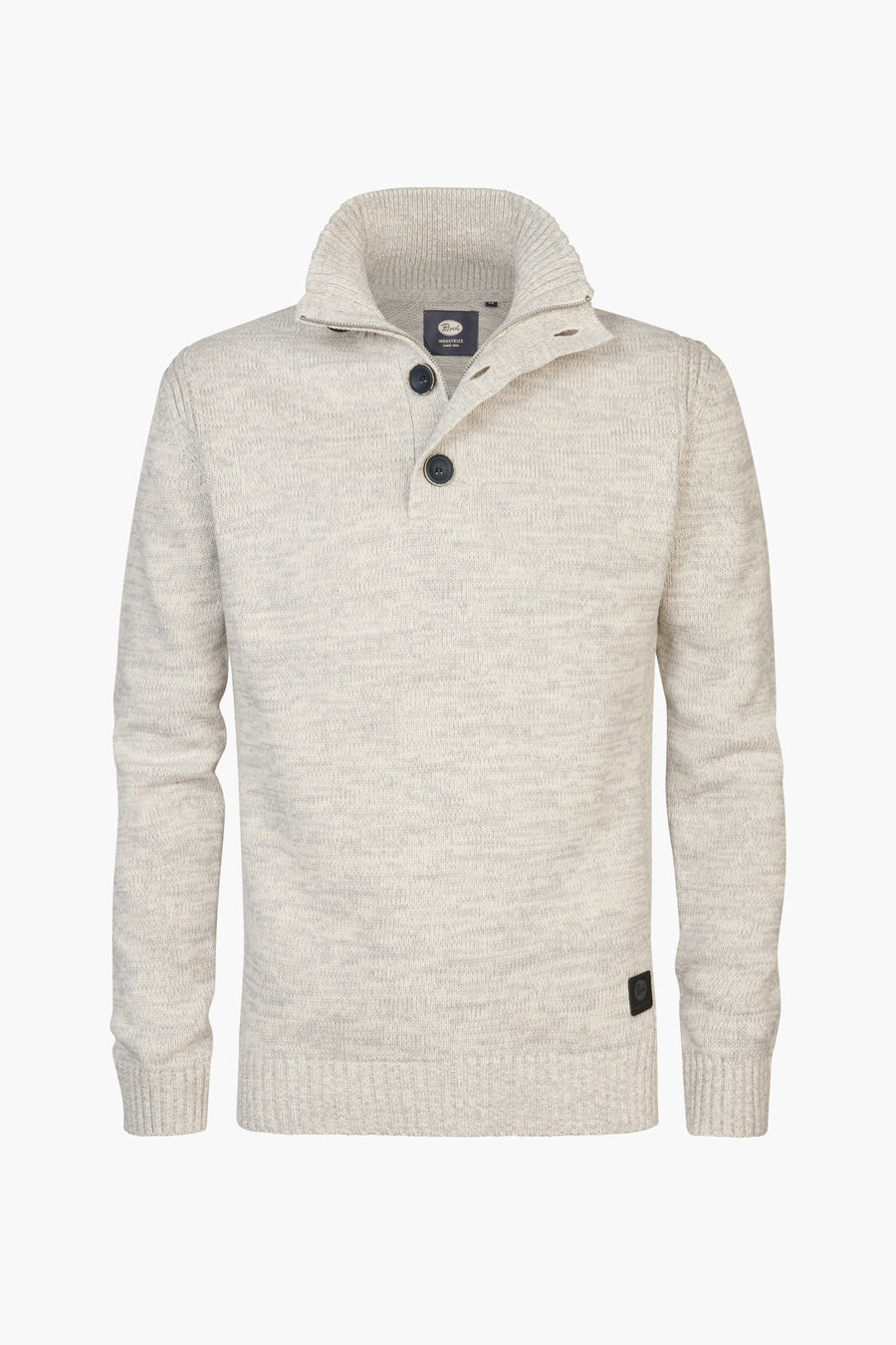 Pull met ronde hals - ecru