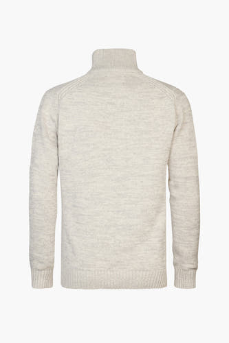 Pull met ronde hals - ecru