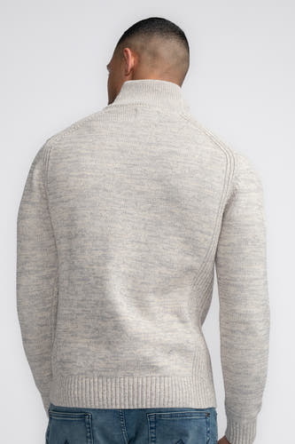 Pull met ronde hals - ecru