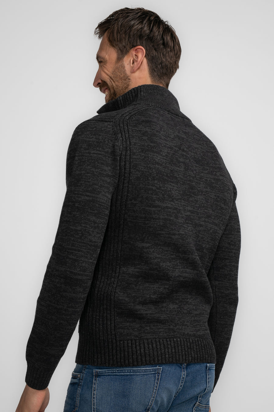 Pull à col rond - noir