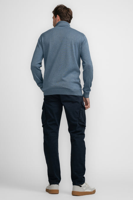 Pull col roulé Bleu - Petrol Industries®