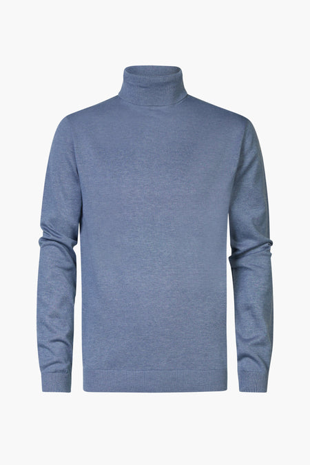 Pull col roulé Bleu - Petrol Industries®