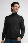 Pull met rolkraag - Dark Black