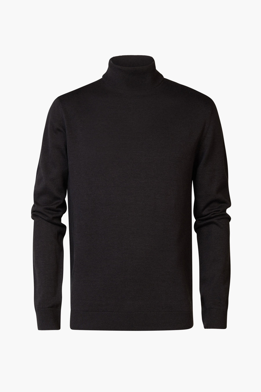 Pull met rolkraag - Dark Black