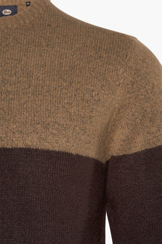 Pull à col rond - brun