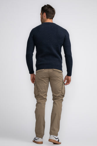 Pull met ronde hals - blauw - Petrol Industries®