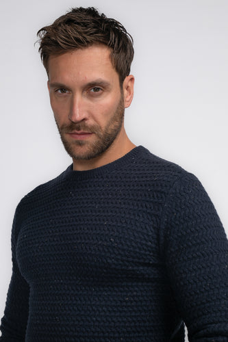 Pull met ronde hals - blauw - Petrol Industries®