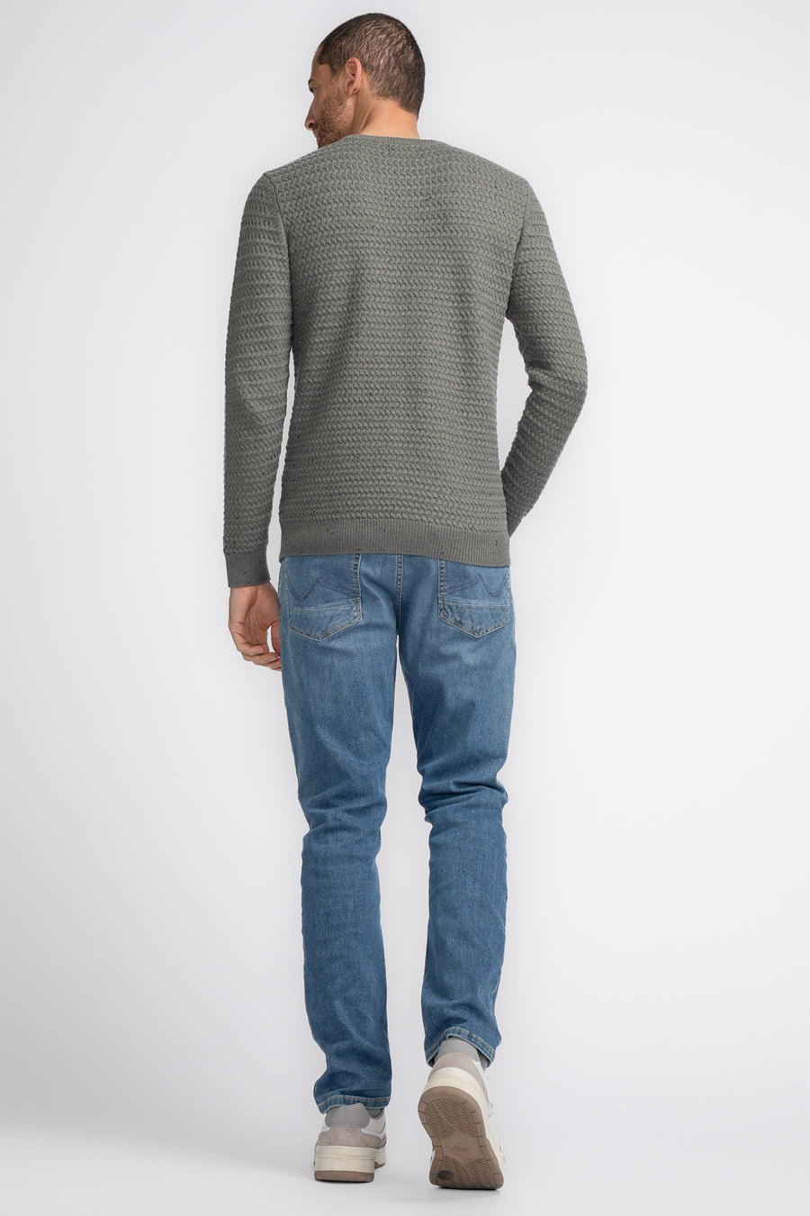 Pull met ronde hals - groen - Petrol Industries®