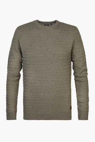 Pull met ronde hals - groen - Petrol Industries®