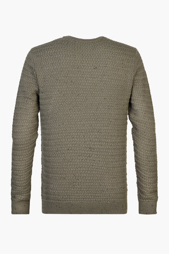 Pull met ronde hals - groen - Petrol Industries®