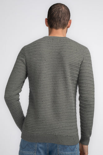 Pull met ronde hals - groen - Petrol Industries®