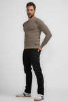 Trui met ronde hals Beige - Petrol Industries®