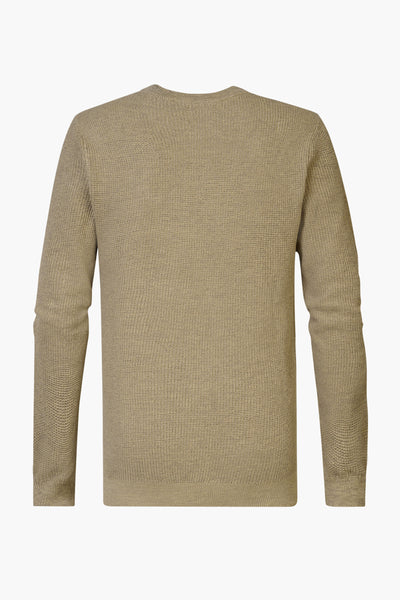 Trui met ronde hals Beige - Petrol Industries®