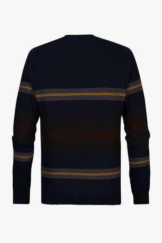 Pull met ronde hals - blauw