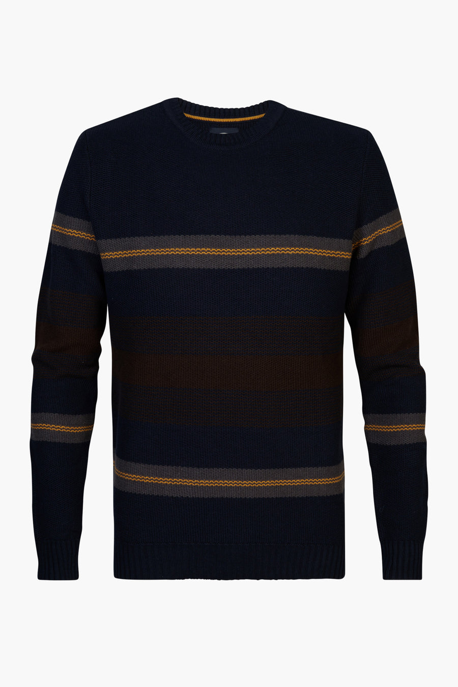 Pull met ronde hals - blauw