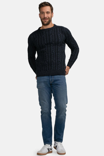 Pull met ronde hals - blauw - Petrol Industries®