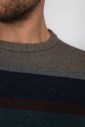 Pull à col rond - bleu