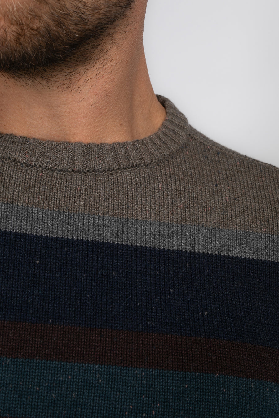 Pull à col rond - bleu