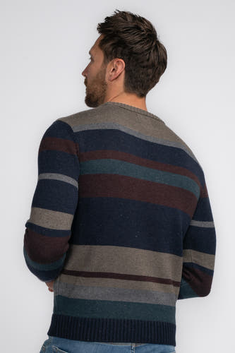 Pull à col rond - bleu