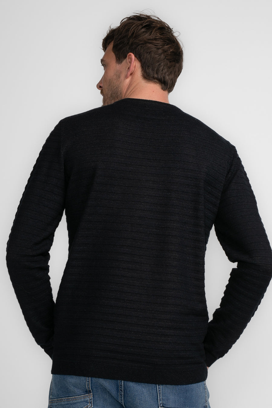 Pull à col rond - noir