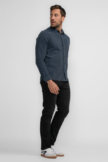 Hemd met lange mouwen - blauw