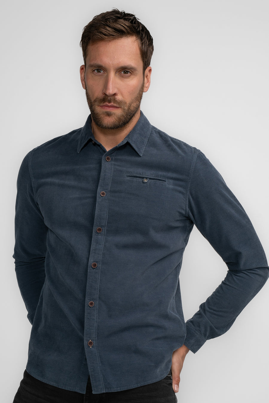 Chemise à manches longues - bleu - Petrol Industries®