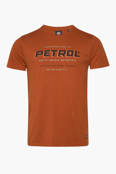 T-shirt met korte mouwen - cognac