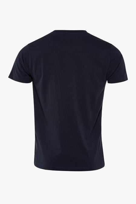 Blauw T-shirt met korte mouwen van Petrol Industries®, achteraanzicht.

