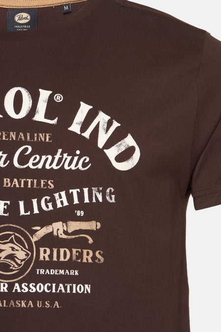T-shirt met korte mouwen - bruin