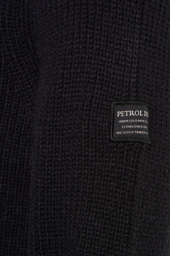 Pull met ronde hals - zwart - Petrol Industries®