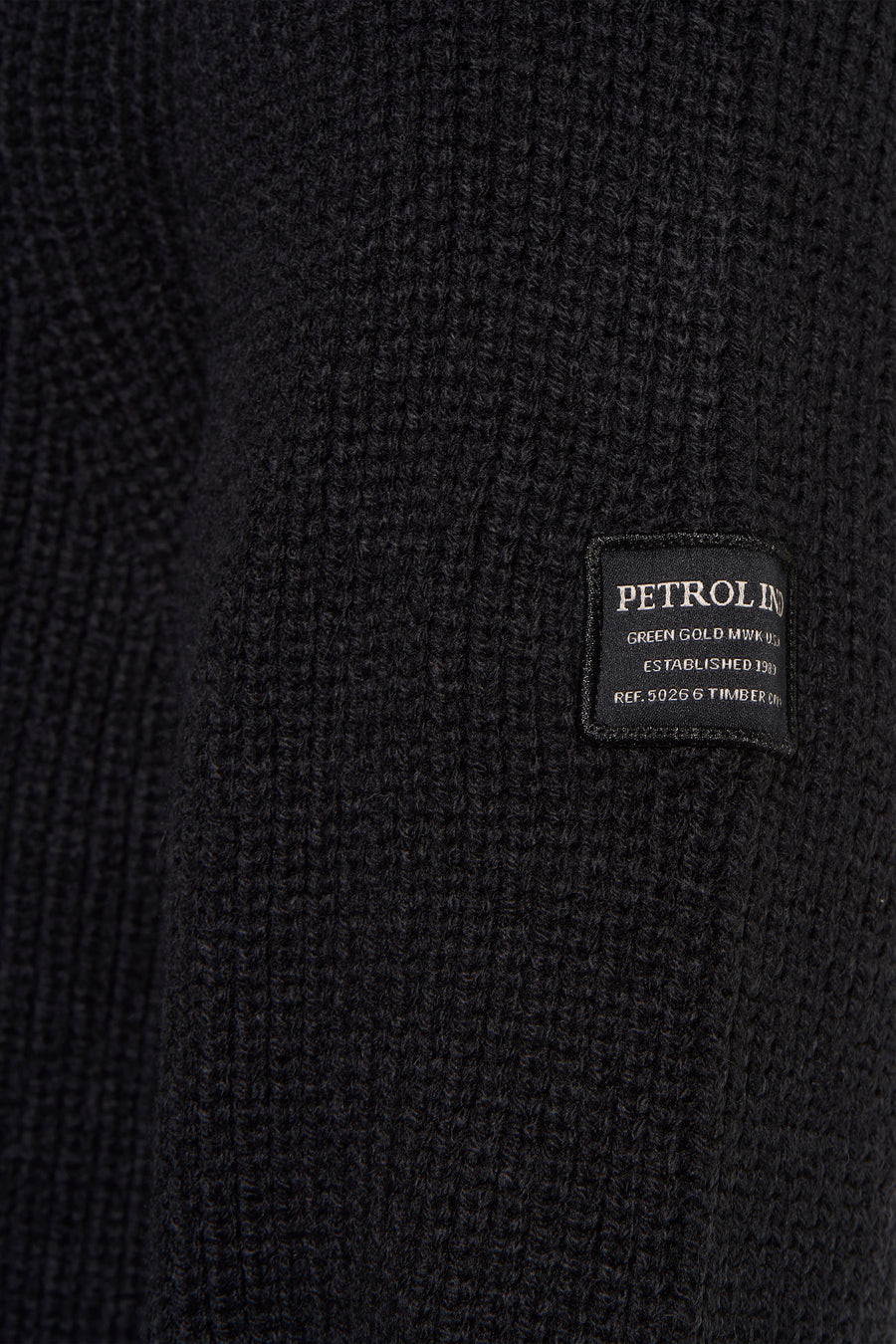 Pull met ronde hals - zwart - Petrol Industries®