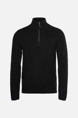 Pull met ronde hals - zwart - Petrol Industries®