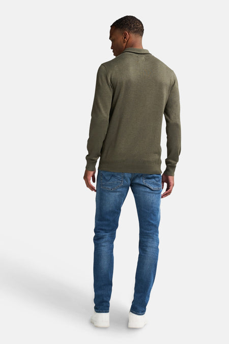 Pull met ronde hals - groen