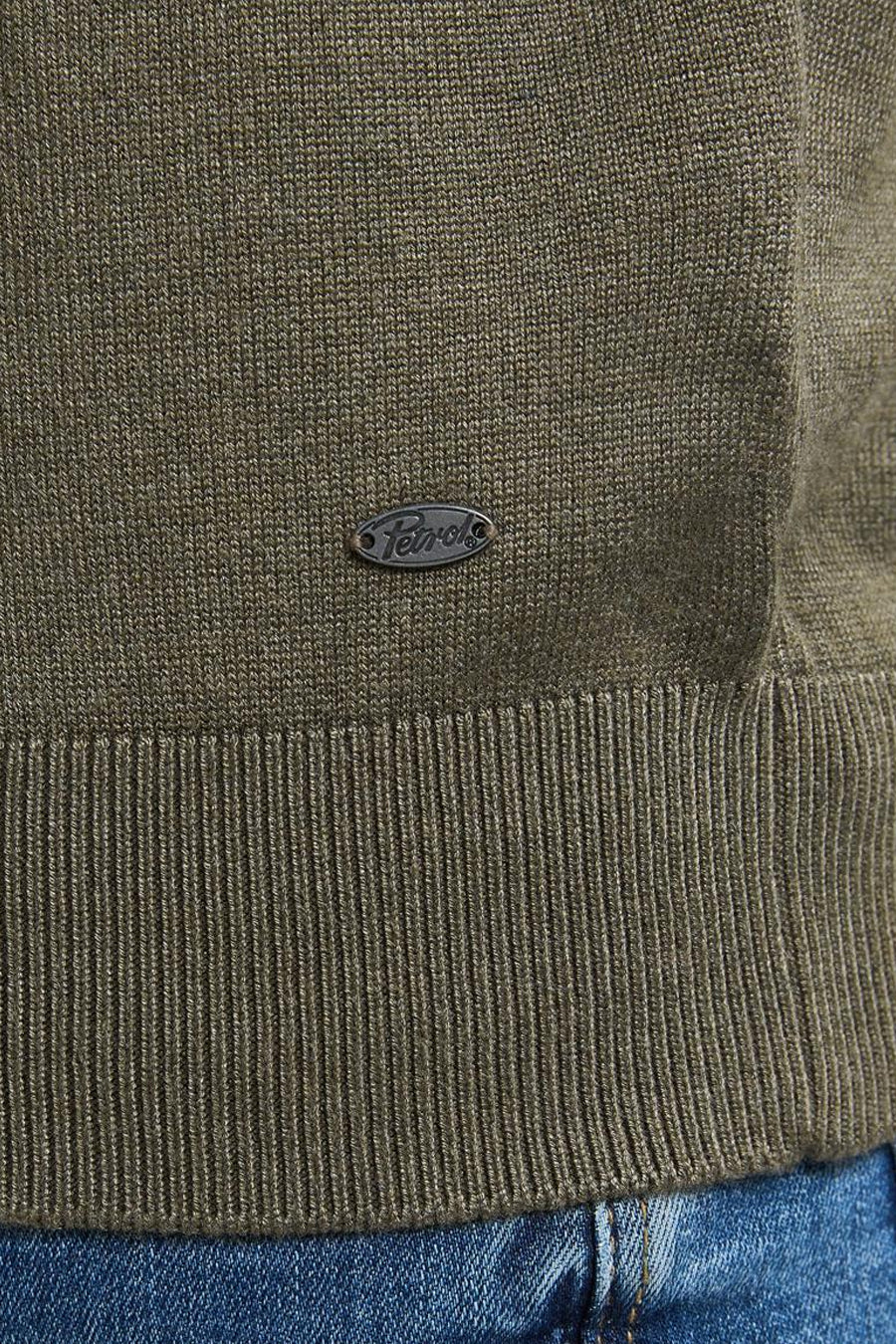 Pull met ronde hals - groen - Petrol Industries®