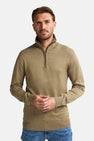 Pull met ronde hals - beige
