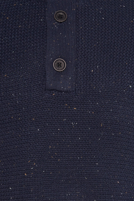 Pull met ronde hals - blauw