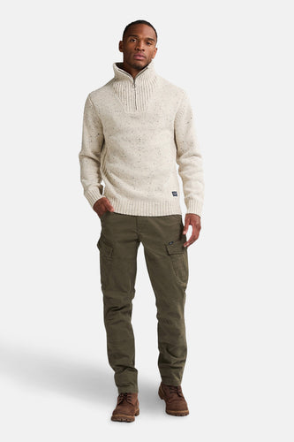 Pull à col rond - écru - Petrol Industries®