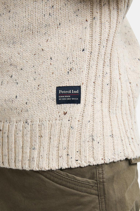 Pull col O blanc - Petrol Industries®