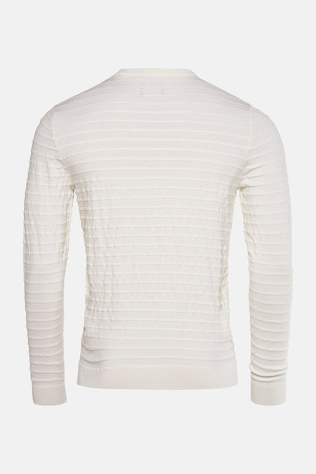 Pull met ronde hals - Wit