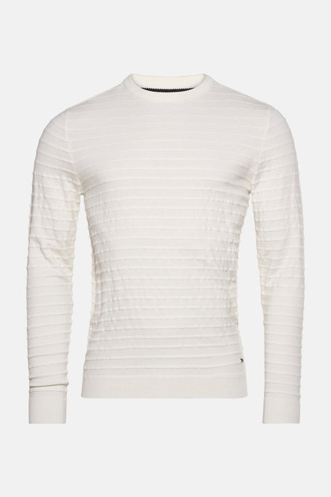 Pull met ronde hals - Wit