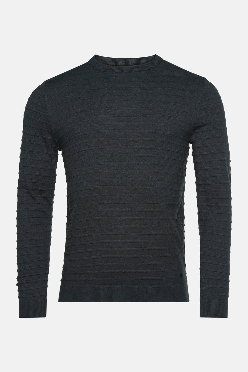 Pull met ronde hals - groen