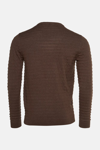 Pull à col rond - brun - Petrol Industries®