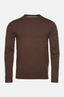 Pull à col rond - brun