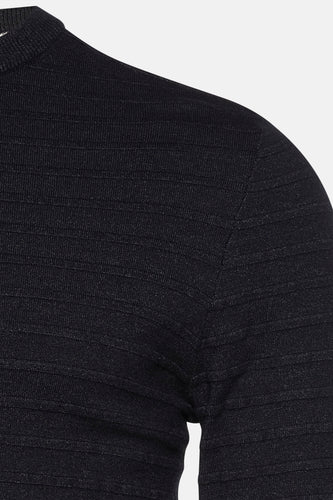 Pull à col rond - noir - Petrol Industries®