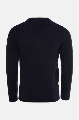 Pull à col rond - bleu