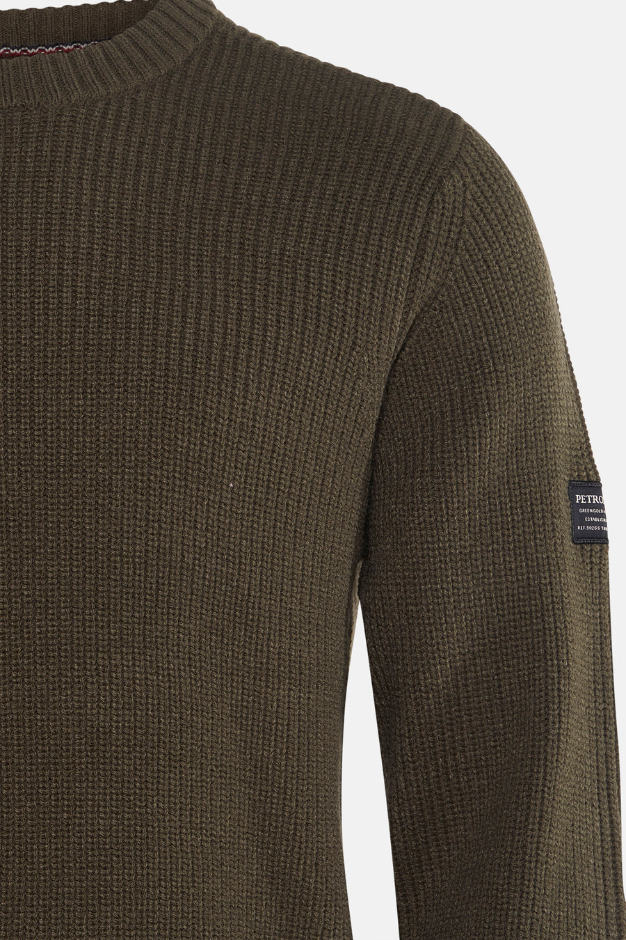 Pull à col rond - Kaki - Petrol Industries®