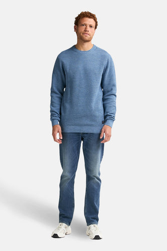 Pull à col rond - bleu