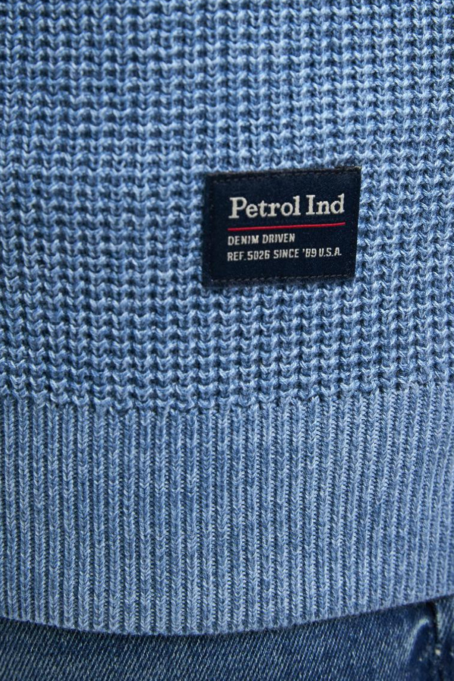 Pull à col rond - bleu - Petrol Industries®